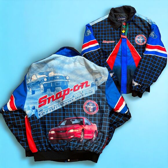 Vintage Ford Mustang Jacket Snap-on Tools Fanimation New TAG Swingster Medium - Picture 1 of 8